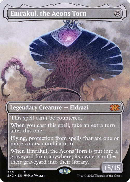 Emrakul, the Aeons Torn (2X2-335) - mythic (Borderless) - Foil