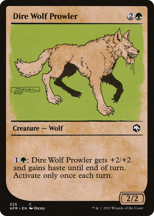 Dire Wolf Prowler (AFR-325) - common: (Showcase) - Foil