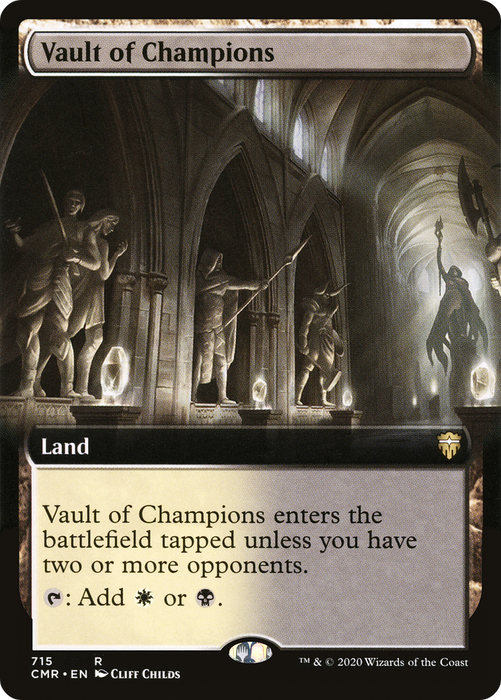 Vault of Champions (CMR-715) - rare: (Extended Art) - Foil