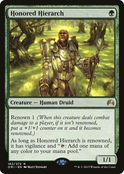 Honored Hierarch (ORI-182) - rare - Foil