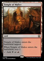 Temple of Malice (M3C-389) - rare - Foil
