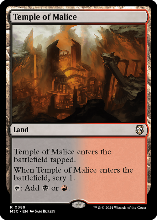 Temple of Malice (M3C-389) - rare - Foil