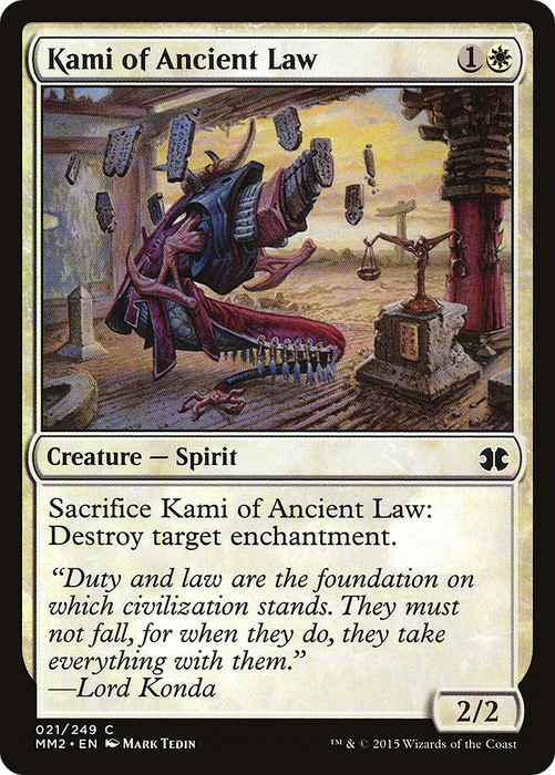 Kami of Ancient Law (MM2-021) - common