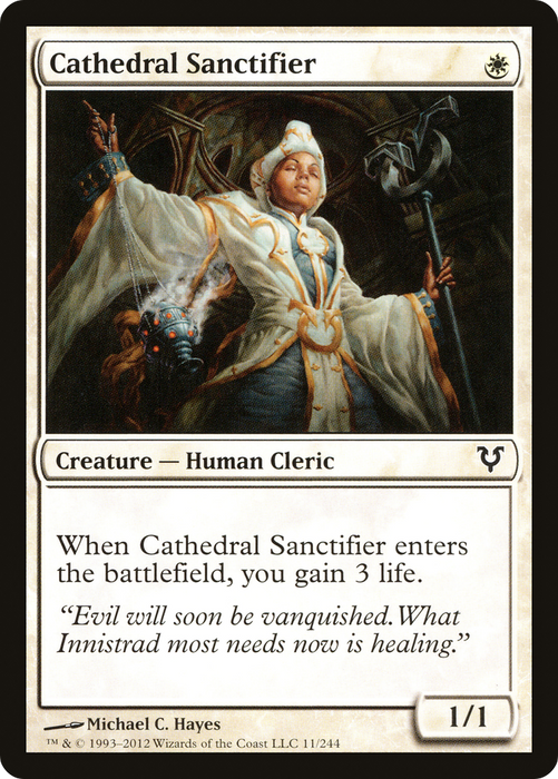 Cathedral Sanctifier (AVR-011) - common - Foil