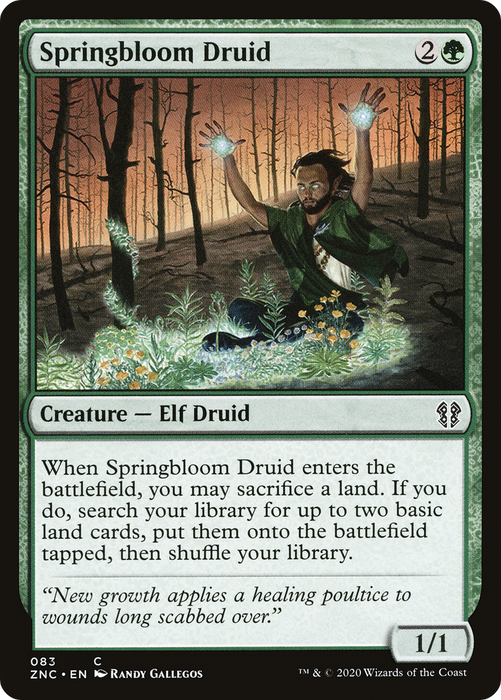 Springbloom Druid (ZNC-083) - common