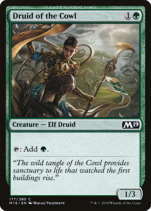 Druid of the Cowl (M19-177) - common