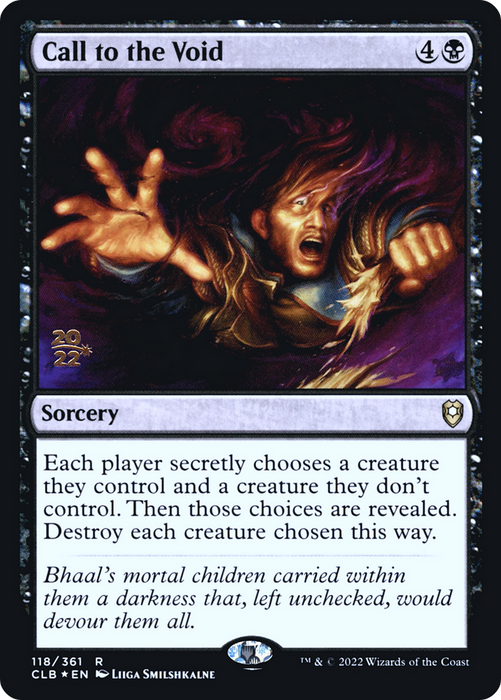 Call to the Void (PRE-118S) - rare - Foil