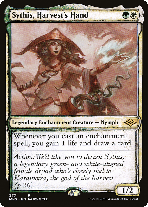 Sythis, Harvest's Hand (MH2-377) - rare: (Showcase) - Foil