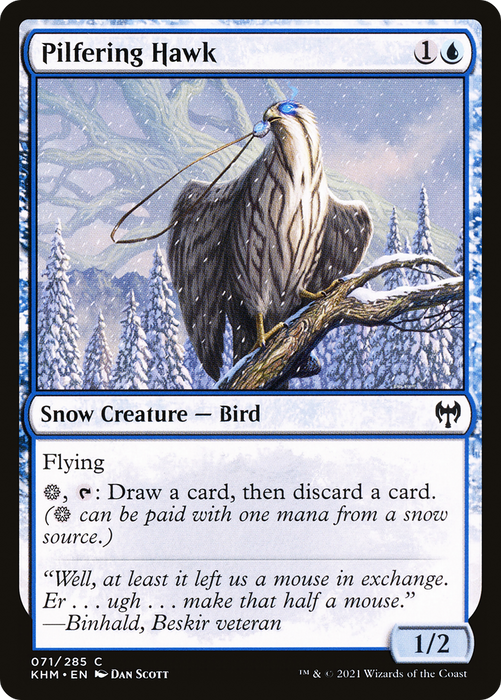 Pilfering Hawk (KHM-071) - common: (snow) - Foil