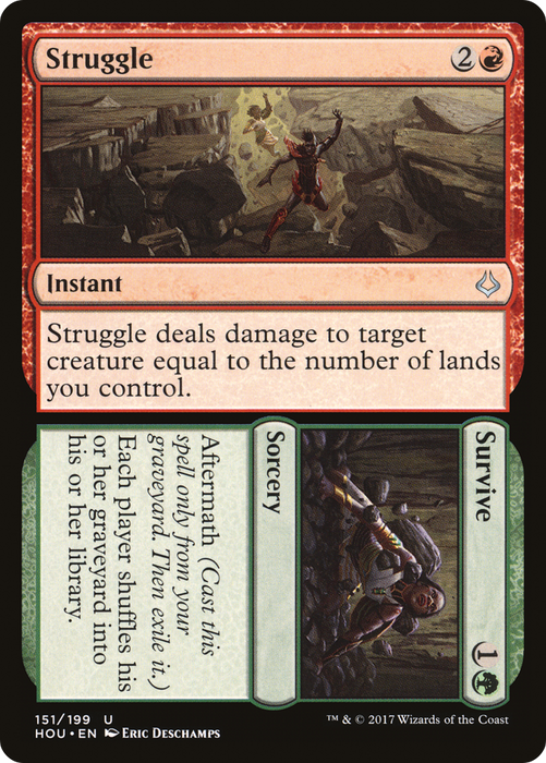 Struggle // Survive (HOU-151) - uncommon - Foil