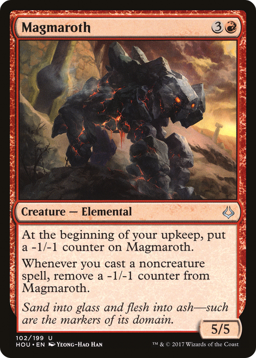 Magmaroth (HOU-102) - uncommon - Foil