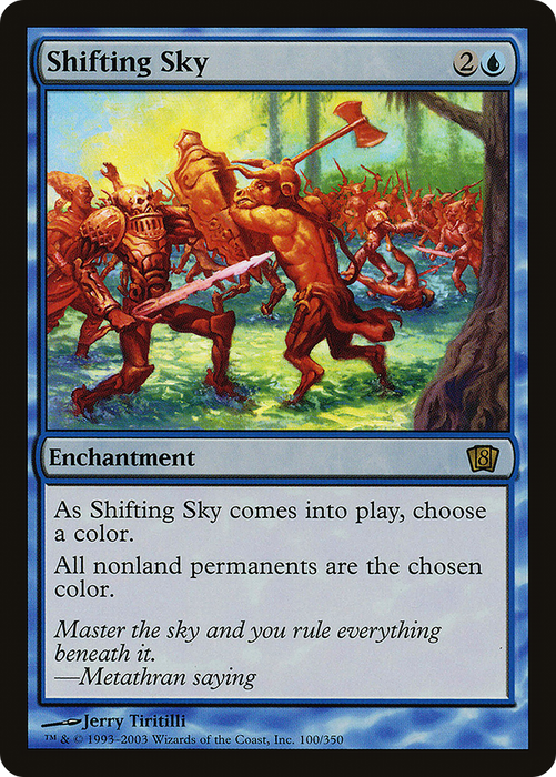 Shifting Sky (8ED-100★) - rare - Foil