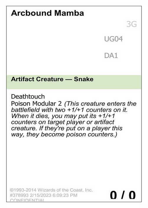 Arcbound Mamba (UNK-UG04) - uncommon