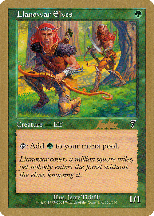 Llanowar Elves (WCD-BK253) - common