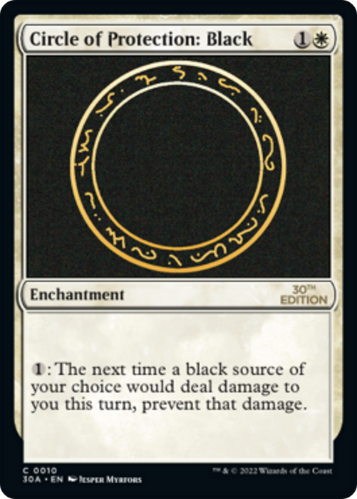 Circle of Protection: Black (30A-010) - common