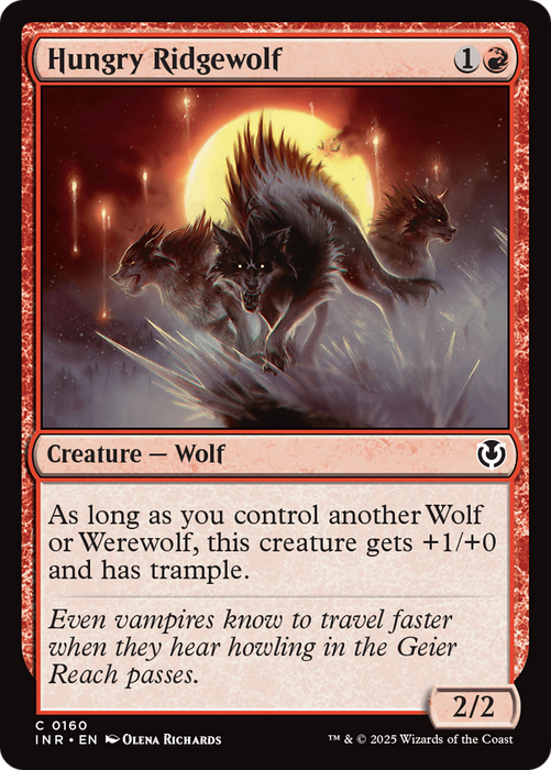 Hungry Ridgewolf (INR-160) - common - Foil