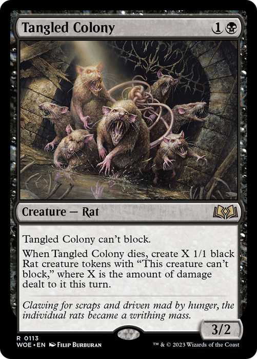 Tangled Colony (WOE-113) - rare - Foil