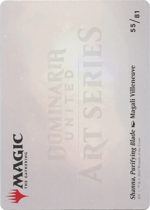 Shanna, Purifying Blade // Shanna, Purifying Blade (ADMU-055) - common (Borderless) - Foil