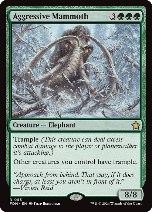 Aggressive Mammoth (FDN-551) - rare