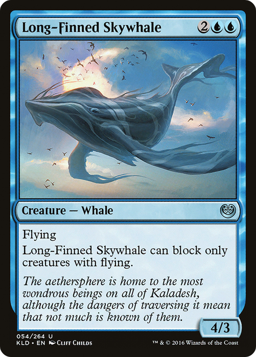 Long-Finned Skywhale (KLD-054) - uncommon - Foil