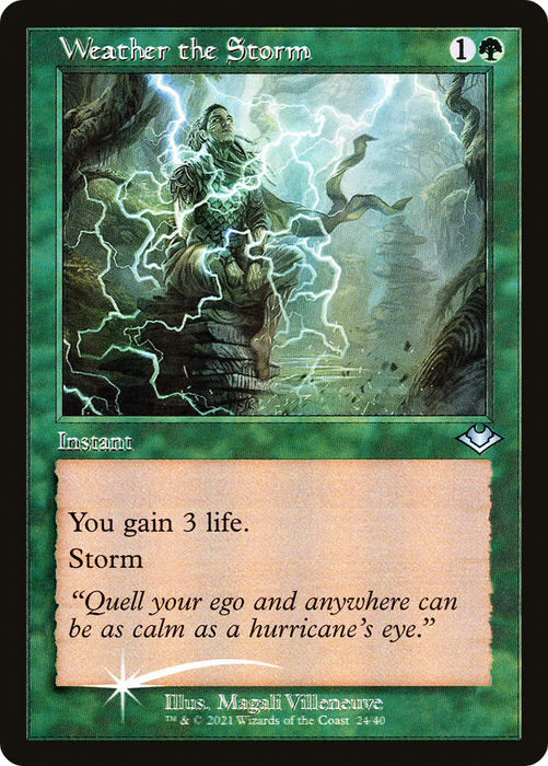 Weather the Storm (MH1-024) - uncommon - Etched Foil