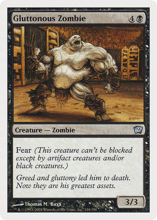 Gluttonous Zombie (9ED-134) - uncommon