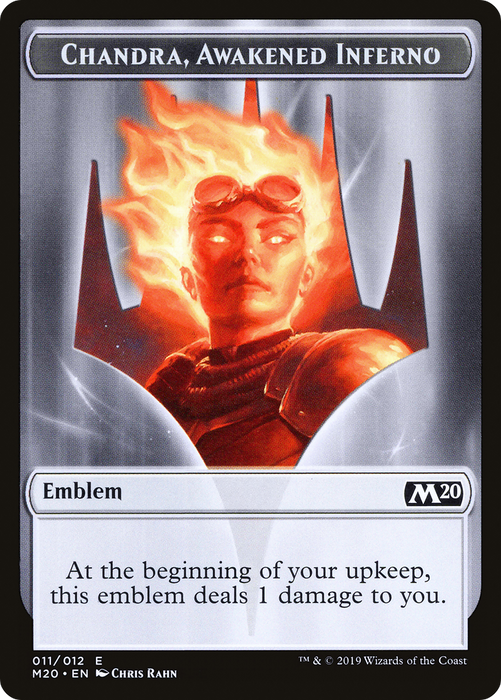 Chandra, Awakened Inferno Emblem (M20-011) - common