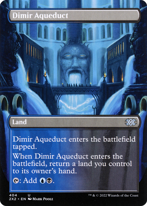 Dimir Aqueduct (2X2-404) - uncommon (Borderless) - Foil