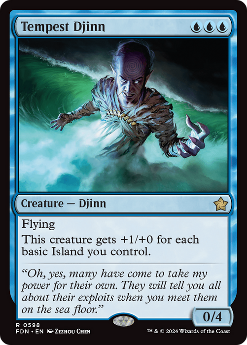 Tempest Djinn (FDN-598) - rare