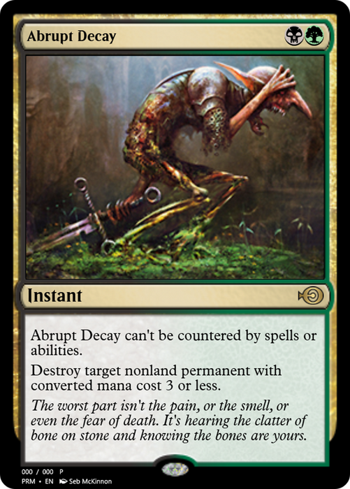 Abrupt Decay (PRM-59681) - rare - Foil