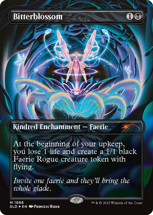 Bitterblossom (Double Rainbow Foil) (SLD-1898) - mythic - Foil