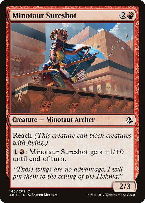 Minotaur Sureshot (AKH-143) - common - Foil
