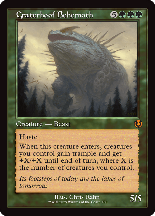 Craterhoof Behemoth (INR-480) - mythic - Foil