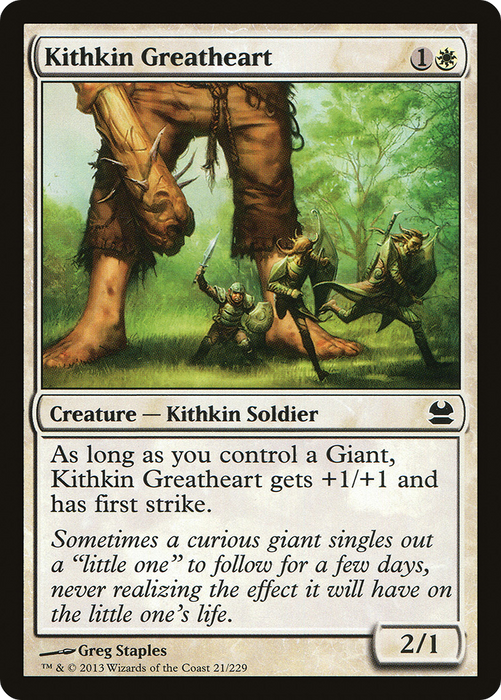 Kithkin Greatheart (MMA-021) - common - Foil