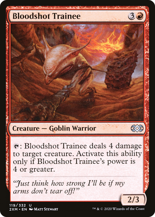 Bloodshot Trainee (2XM-119) - uncommon - Foil