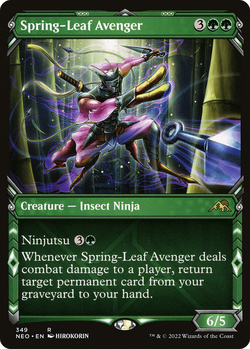 Spring-Leaf Avenger (NEO-349) - rare: (Showcase) - Foil