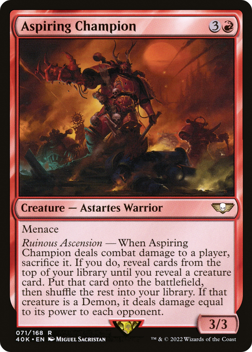 Aspiring Champion (40K-071) - rare