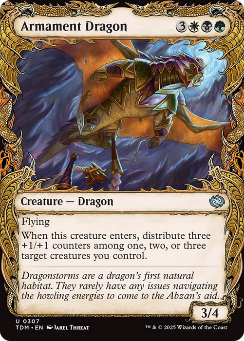 Armament Dragon (TDM-307) - uncommon: (Showcase) - Foil