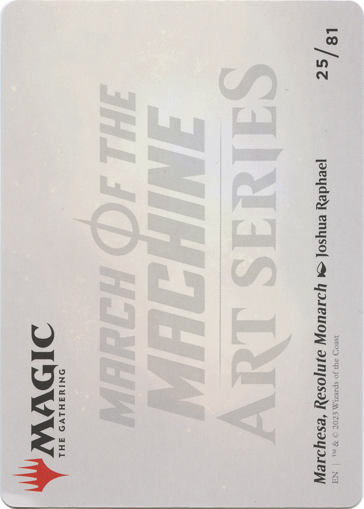 Marchesa, Resolute Monarch // Marchesa, Resolute Monarch (AMOM-025) - common (Borderless) - Foil