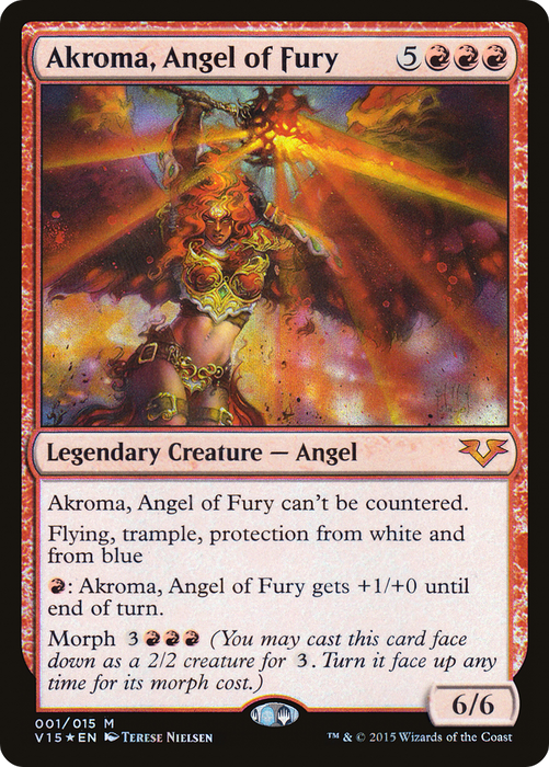 Akroma, Angel of Fury (V15-001) - mythic - Foil