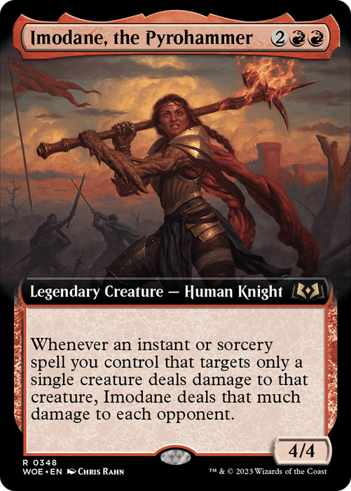 Imodane, the Pyrohammer (WOE-348) - rare: (Extended Art) - Foil