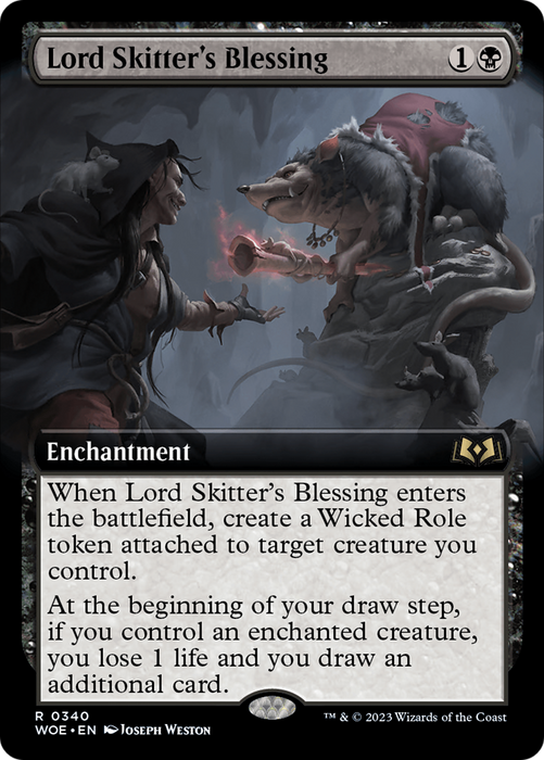 Lord Skitter's Blessing (WOE-340) - rare: (Extended Art)