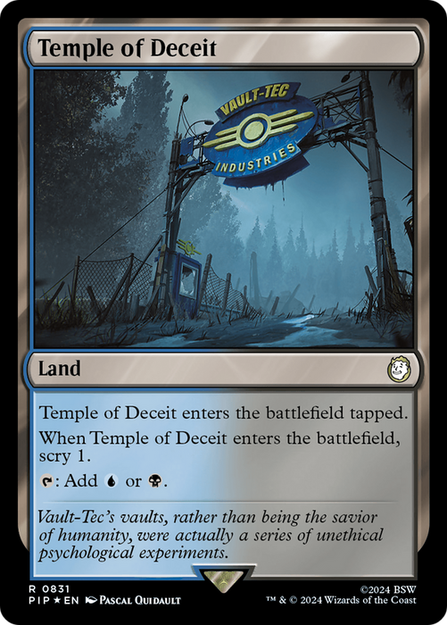 Temple of Deceit (PIP-831) - rare - Foil