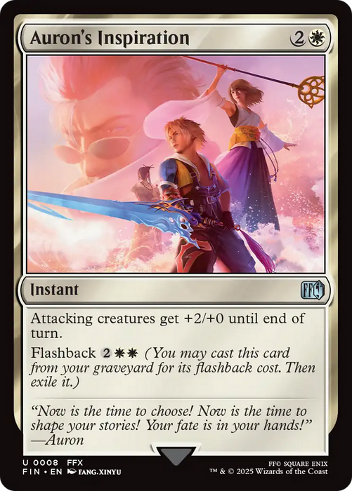 Auron's Inspiration (FIN-008) - uncommon - Foil