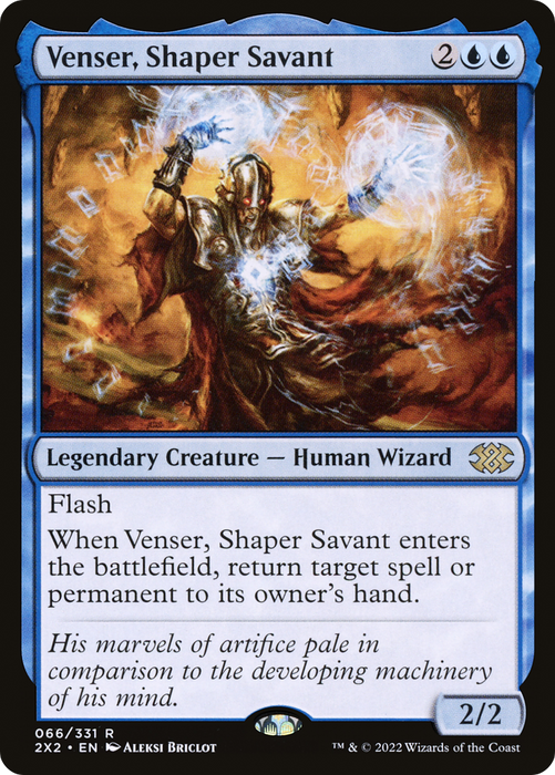 Venser, Shaper Savant (2X2-066) - rare - Foil