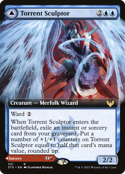 Torrent Sculptor // Flamethrower Sonata (STX-331) - rare: (Extended Art) - Foil