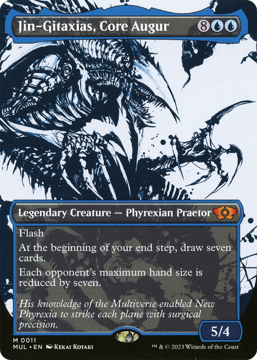 Jin-Gitaxias, Core Augur (MUL-011) - mythic: (Showcase) (Borderless) - Foil