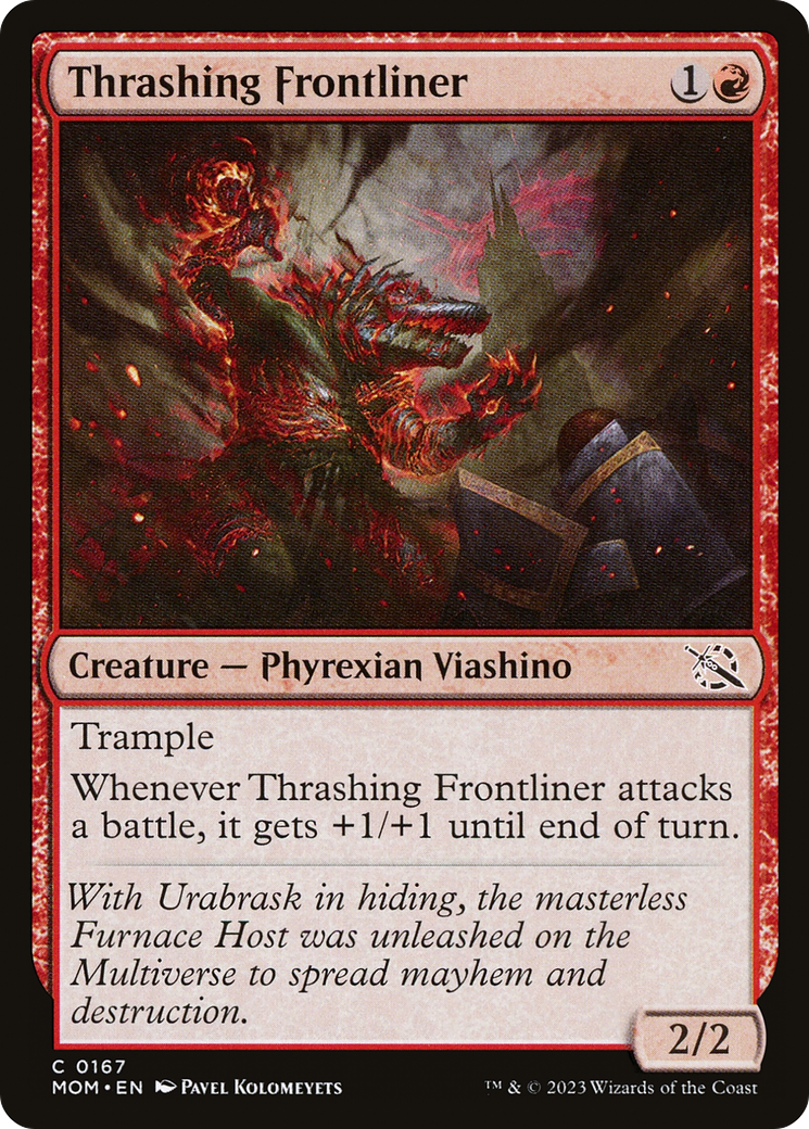 Thrashing Frontliner (MOM-167) - common - Foil