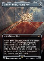 Staff of Eden, Vault's Key (ACR-123) - mythic (Borderless) - Foil