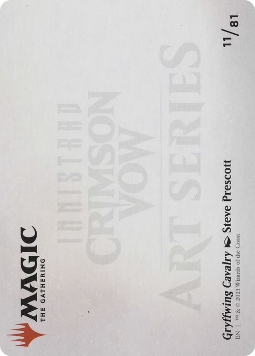 Gryffwing Cavalry // Gryffwing Cavalry (AVOW-011) - common (Borderless) - Foil